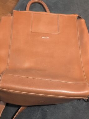 Matt & Nat Cognac Vegan Leather Backpack
